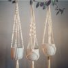 Macrame Hanging Planter Hanger Triple