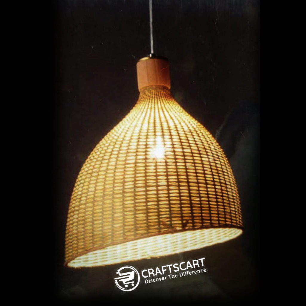 Bamboo lampshade tabletop URBANO.IN Bamboo lampshade tabletop