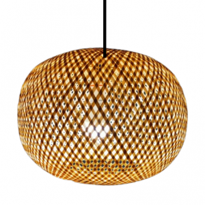 Bamboo-Lampshade-Oval for indoor
