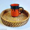 Round Cane Tray Eco
