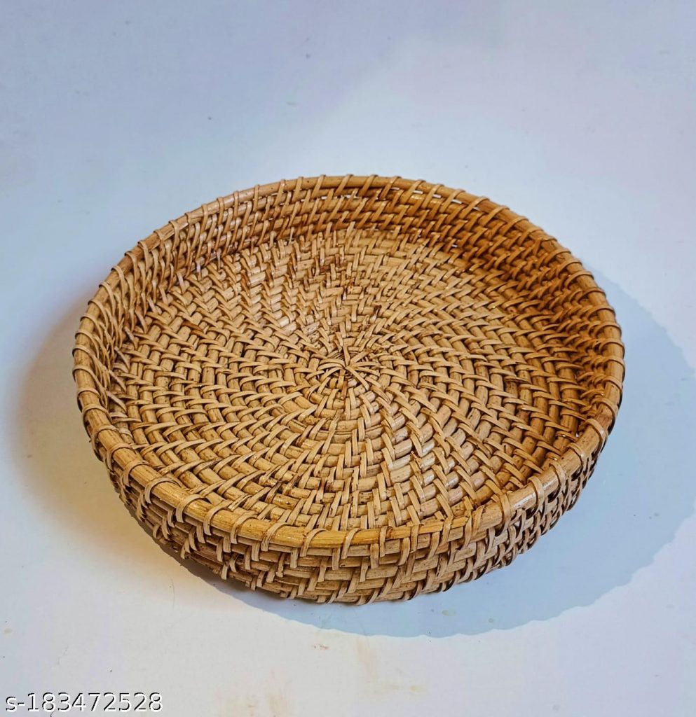 Round Cane Tray Eco URBANO.IN Round Cane Tray Eco